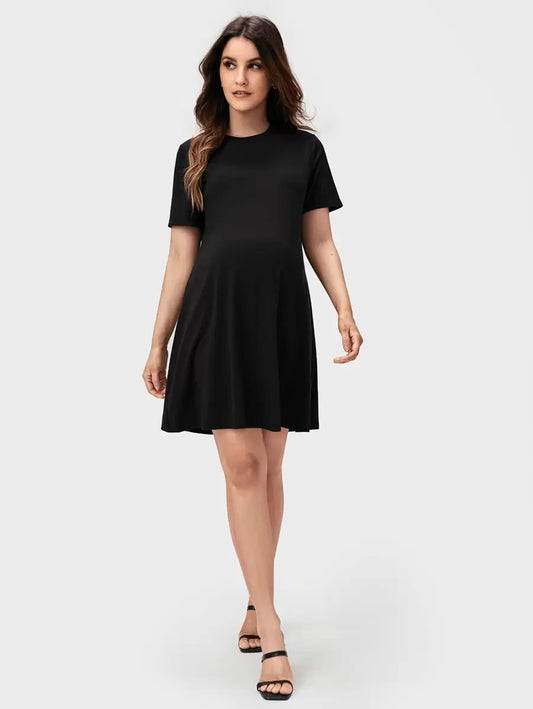 WZ0006  BASICS Maternity Solid Tee